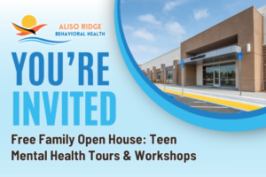 Aliso Ridge Behavioral Health outpatient building entrance in Aliso Viejo, CA